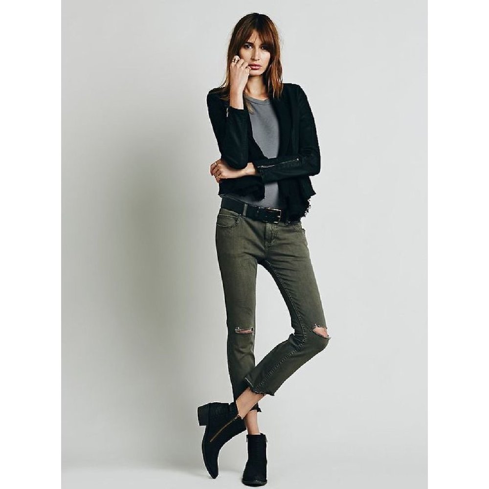 Free People - Destroyed Ankle Skinny Jean